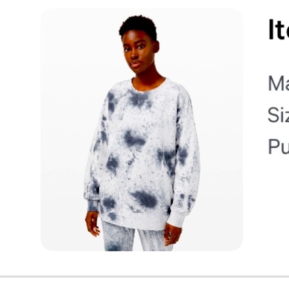 lululemon athletica Tops - Lululemon Tye Dye Oversized Crew